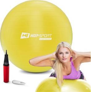 Hop-Sport Piłka fitness 70cm z pompką - żółta 1