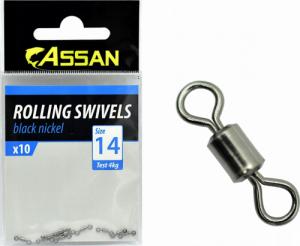 Assan KRĘTLIKI Wałeczkowe ASSAN KRĘTLIK 10szt r 14/4 kg 1