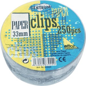 Centrum Spinacze okrągłe 33mm 83924 PVC 250szt 2