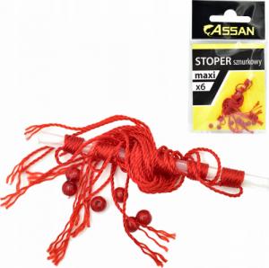 Assan STOPER stopery sznurkowe koralikowe z nitką MAXI 1