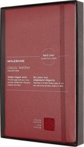 Moleskine Notes MOLESKINE Classic edycja limitowana, miękka oprawa skórzana L, 13x21 cm, w linie, czerwony 1