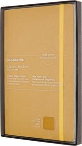 Moleskine Notes MOLESKINE Classic edycja limitowana, miękka oprawa skórzana L, 13x21 cm, w linie, żółty 1
