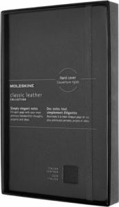 Moleskine Notes MOLESKINE Classic edycja limitowana, twarda oprawa skórzana L (13x21 cm) w linie, czarny 1