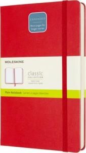 Moleskine Notes MOLESKINE Classic L (13x21 cm) gładki, twarda oprawa, scarlet red, 400 stron, czerwony 3