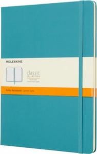 Moleskine Notes MOLESKINE Classic XL (19x25 cm) w linie, twarda oprawa, reef blue, 192 strony, niebieski 1