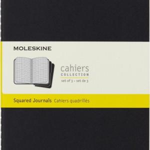 Moleskine Zestaw 3 Zeszytów MOLESKINE Cahier Journals L (13x21cm) w kratkę, 80 strony, czarny 1