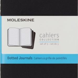 Moleskine Zestaw 3 Zeszytów MOLESKINE Cahier Journals P (9x14cm) w kropki, 64 strony, czarny 3
