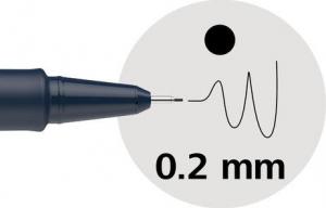 Schneider Zestaw cienkopisów SCHNEIDER Pictus, 3 szt., czarne, mix grubości 2