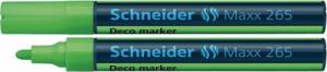 Schneider Marker kredowy SCHNEIDER Maxx 265 Deco, okrągły, 2-3mm, zawieszka, jasnozielony 1