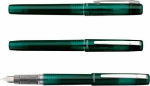 Platinum Pióro wieczne Platinum Prefounte Dark Emerald, F, w plastikowym opakowaniu, na blistrze, zielone 4