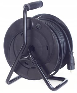 ELS Elektrotechnika Przedłużacz 20m OW3*1,5 4x230V IP44 T bęben plastikowy stały panel 3