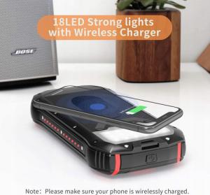 Powerbank Aiko Indukcja 20W 26800mAh Czarno-czerwony 2