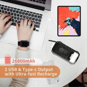 Powerbank Aiko Indukcja 20W 26800mAh Czarno-czerwony 3