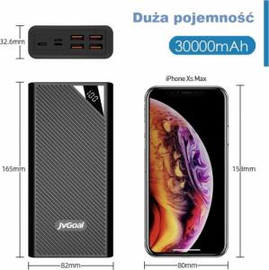 Powerbank Aiko 4xUSB LCD 30000mAh Czarny 5