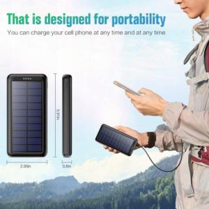 Powerbank Aiko Panel solarny 26800mAh Czarny 3