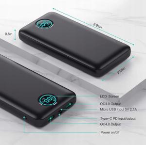 Powerbank Aiko LCD 25W 30800mAh Czarny 4