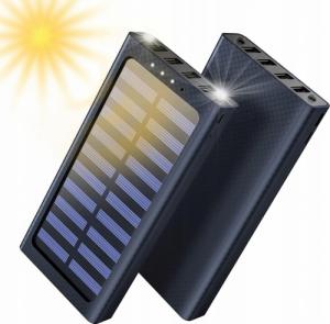 Powerbank Aiko Solarny Latarka 24000mAh Czarny 2