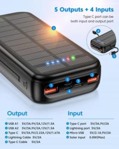 Powerbank Aiko 20W indukcja 30000mAh Czarny 4