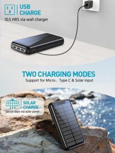 Powerbank Aiko 3xUSB + USB-C 26800mAh Czarny 5