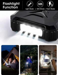 Powerbank Aiko z indukcją i panelem solararnym 36000mAh Czarny 5