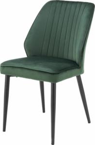 Selsey SELSEY Krzesło tapicerowane Trachirs zielone 1