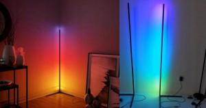 Lampa podłogowa Master LED Lampa podłogowa LED RGBW 20W 140cm czarna kolorowe 8