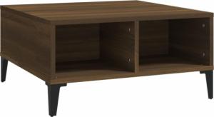 vidaXL vidaXL Stolik kawowy, brązowy dąb, 60x60x30 cm, płyta wiórowa 2