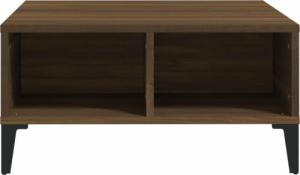 vidaXL vidaXL Stolik kawowy, brązowy dąb, 60x60x30 cm, płyta wiórowa 3