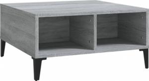 vidaXL Stolik kawowy, szary dąb sonoma, 60x60x30 cm, płyta wiórowa 2