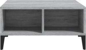 vidaXL Stolik kawowy, szary dąb sonoma, 60x60x30 cm, płyta wiórowa 4