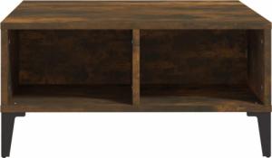 vidaXL vidaXL Stolik kawowy, przydymiony dąb, 60x60x30 cm, płyta wiórowa 4