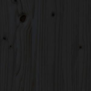 vidaXL vidaXL Szafki nocne, 2 szt., czarne, 40x35x50 cm, lite drewno sosnowe 10