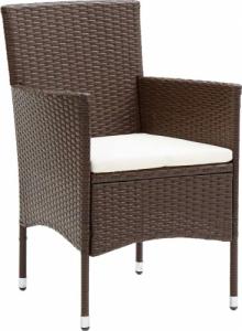 vidaXL vidaXL 3-częściowy zestaw mebli ogrodowych, polirattan, brązowy 3