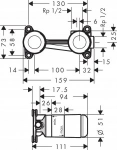 Bateria umywalkowa Hansgrohe Vernis Blend bateria ścienna 5