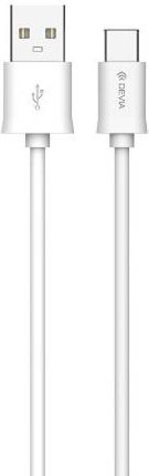 Kabel USB Devia USB-A - USB-C 1 m Biały (BRA004043) 3