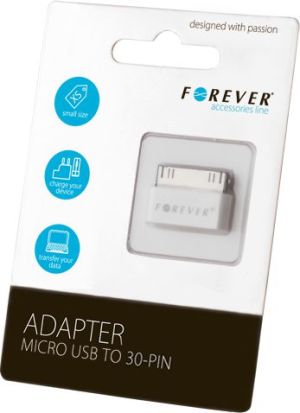 Forever Adapter Forever micro USB do 30-PIN (iPhone 3/4) - T_0013407 1