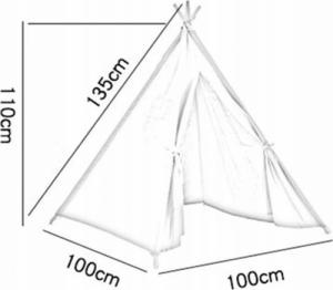 MAXXLLC TIPI WIGWAM DOMEK NAMIOT DZIECI OKNO DOMU I OGRODU 2