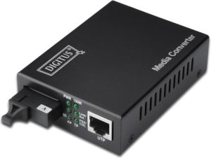 Konwerter światłowodowy Digitus dwukierunkowy Fast Ethernet Media Converter, RJ45 / SC (DN-82022) 1
