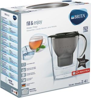 Dzbanek filtrujący Brita Marella Glamour Edition 2.4l czarny + 2 wkłady 2