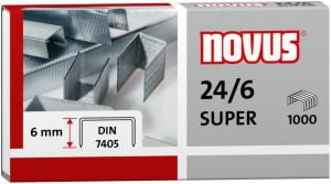 Novus Zszywki 24/6 DIN super x 1000 (4009729003688) 1