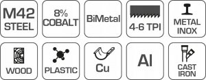 Högert Technik Otwornica bimetalowa 67 mm, stal M42 3