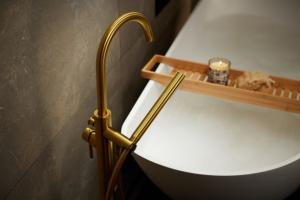 Bateria wannowa KFA Moza wolnostojące złoty (5035-510-31) 5