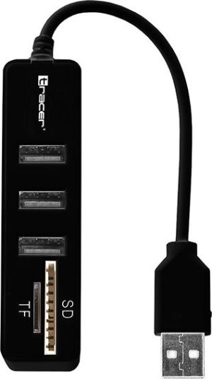 HUB USB Tracer 1x SD 1x TF  + 3x USB-A 2.0 (TRAPOD45693) 3