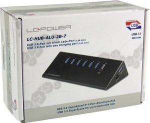HUB USB LC-Power 6x USB-A 3.0 (LC-HUB-ALU-2B-7) 3
