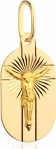 Lovrin Złoty medalik 585 OWALNY Z PANEM JEZUS 1,66 g 1