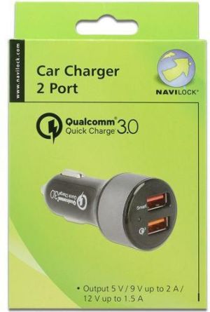 Ładowarka Navilock 2x USB-A 2.4 A  (62739) 2
