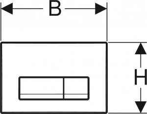 Przycisk spłukujący Geberit Przycisk uruchamiający Geberit Delta50, przedni, chrom błyszczący [1/10/180] 4