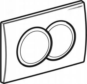 Przycisk spłukujący Geberit Przycisk uruchamiający Geberit Delta01, przedni, chrom-mat [1/10/180] 4