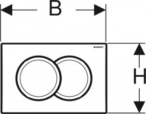 Przycisk spłukujący Geberit Delta 01 do WC chrom połysk (115.107.21.1) 4