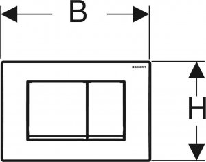 Przycisk spłukujący Geberit Delta 30 do WC chrom połysk (115.137.11.1) 4